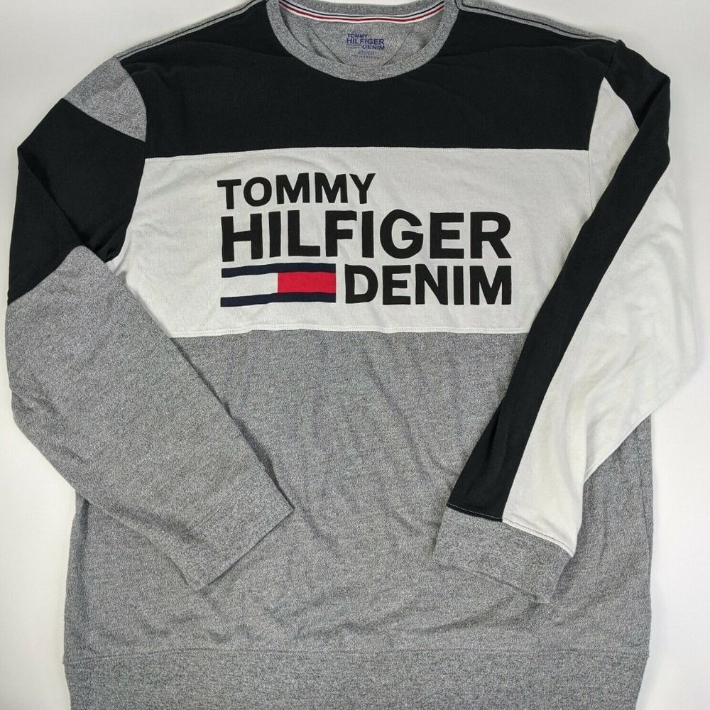 Tommy Hilfiger Denim Spell Out Flag Long Sleeve